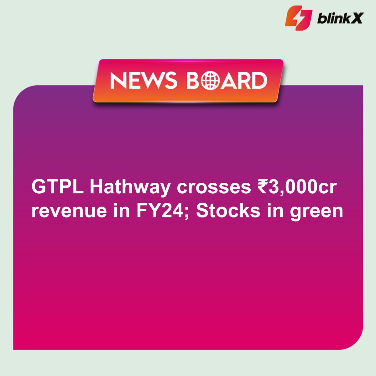 Anirudhsinh Jadeja, MD of GTPL Hathway Limited, highlighted significant achievements including gaining half a million digital cable TV subscribers and surpassing one million broadband subscribers.

#GTPLHathway #quarter #results #Q4FY24 #financialyear #FY24 #cable #digital