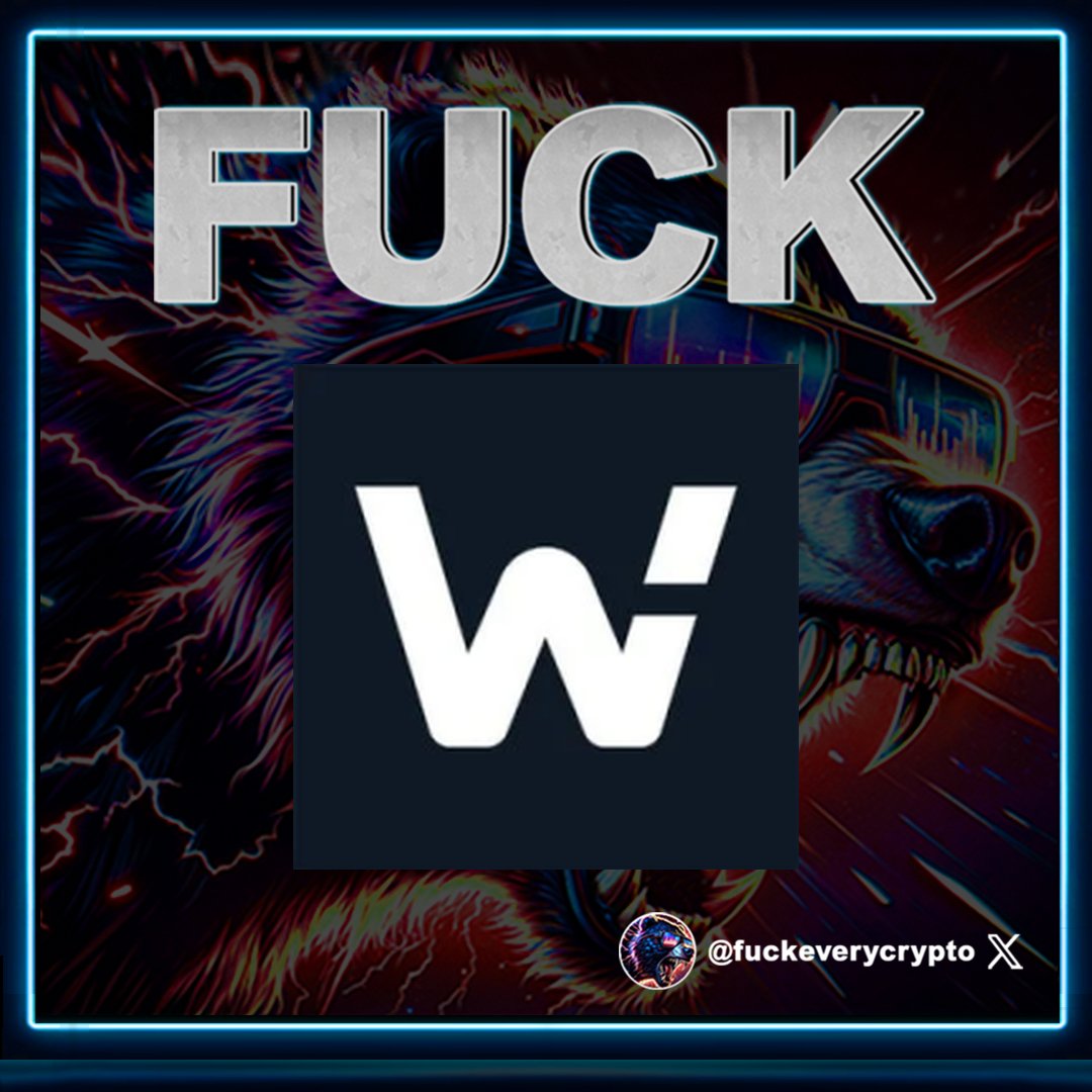 Fuck WOO Network! #WOONetwork #WOO $WOO