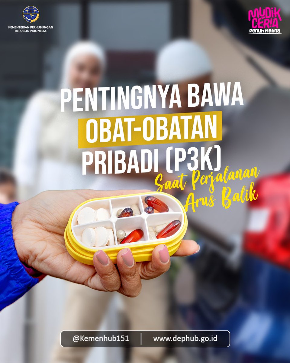 Buat #KawulaModa yang baru akan melakukan perjalanan balik dari mudik jangan lupa siapkan obat obatan ya. Hal kecil yang seringkali terlewat. Tetap utamakan keselamatan ya... #MudikCeriaPenuhMakna #MenghubungkanIndonesia