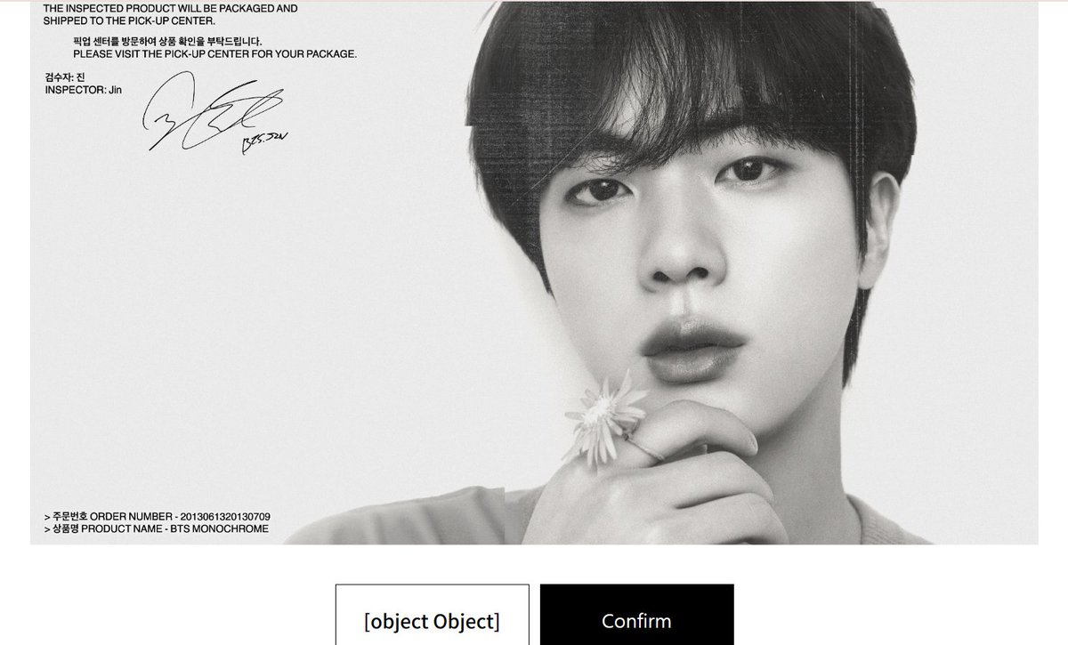 #NEWUPDATE 
I got JIN