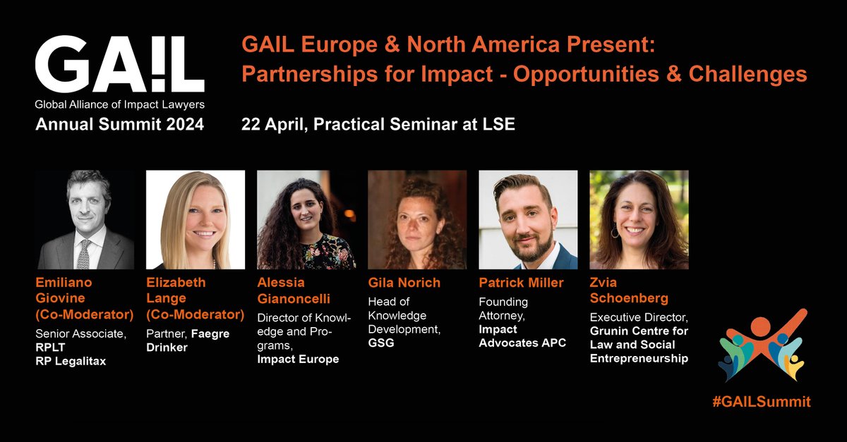 💡Join @GNorich, our Head of Knowledge Development for a panel discussion at the #GAILSummit on 'GAIL Europe and GAIL North America Present: Partnerships for Impact - Opportunities and Challenges'' 📅 22 April 2024 📍LSE, London 👉 Register: gailnet.org/events/annual-…