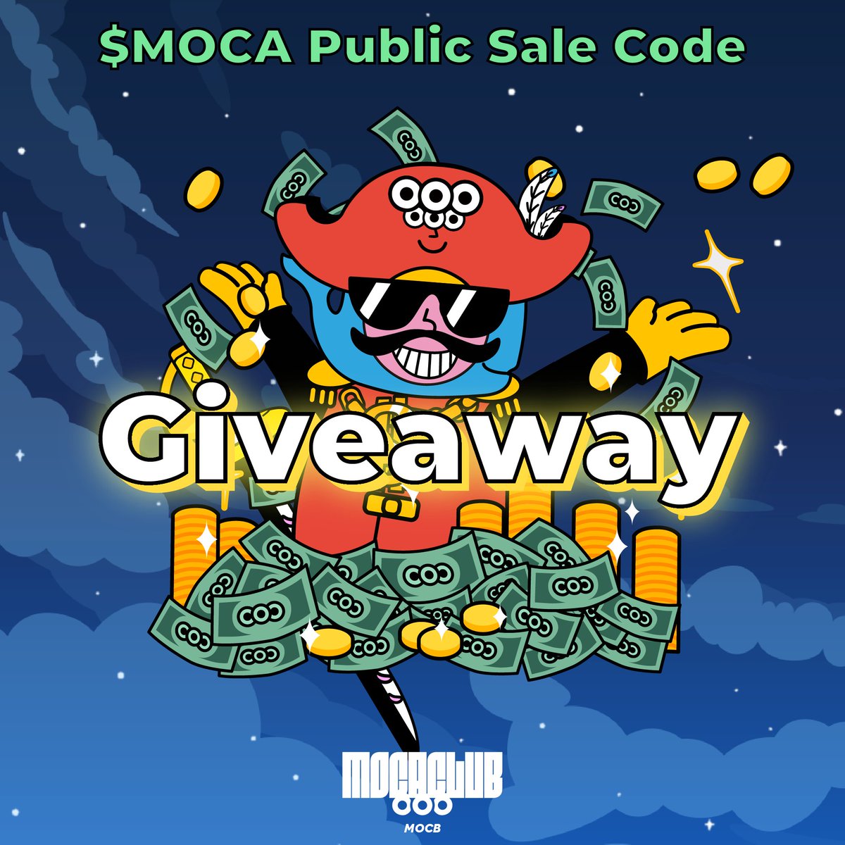 Final Round! $MOCA Public Sale Code Giveaway!
More Code More Chance and RICH!😎

🎁30 Winners (Waitlist Code
⏳24H ♥️&amp;🔁
Follow👉 <a href="/MocaverseNFT/">Mocaverse (old account)</a> <a href="/MOCAFoundation/">MOCA Coin</a> <a href="/MocaClub/">MocaClub🪬</a> 
#MocaFam #Mocalized