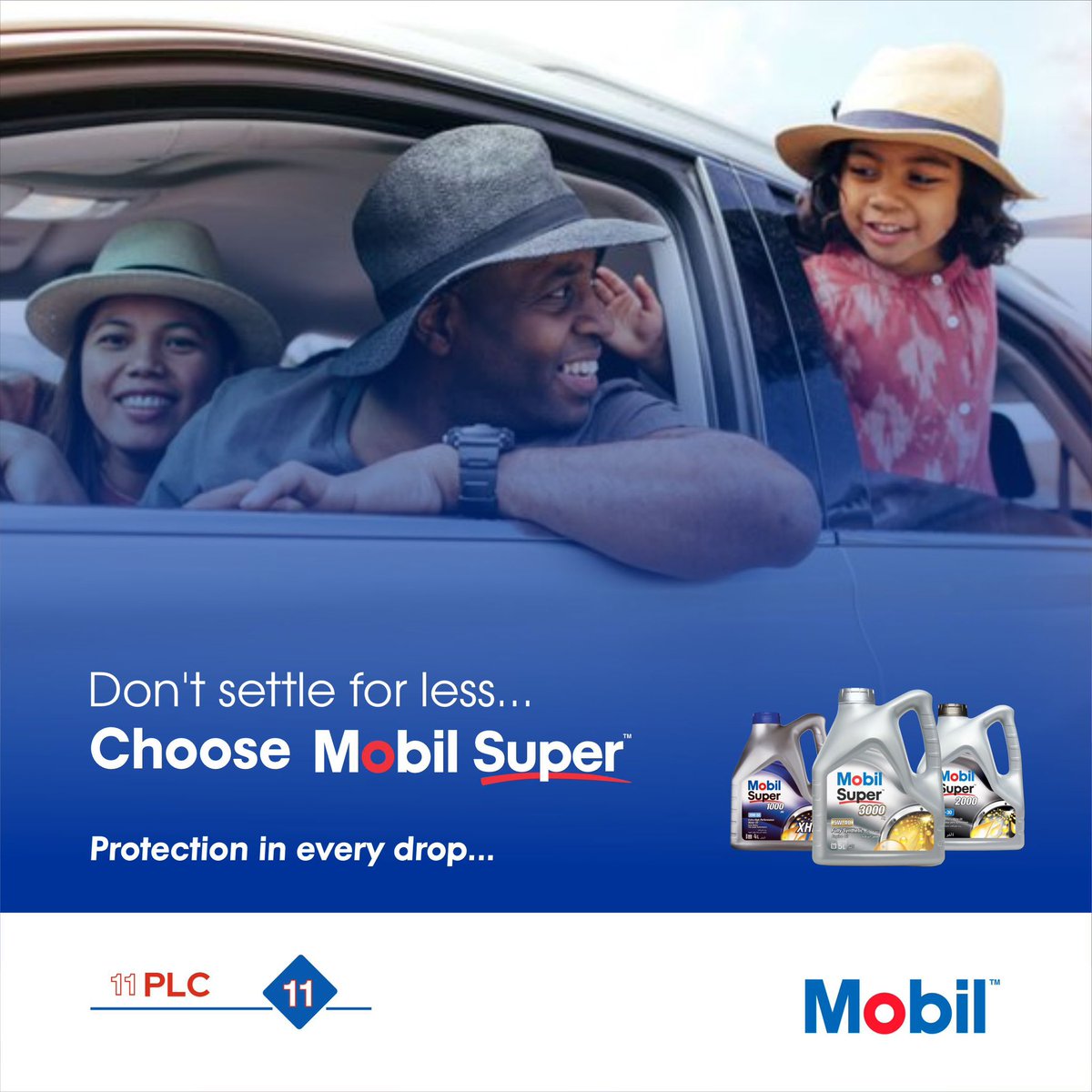 Why settle for less when our premium Mobil Lubricants got your engine covered. Upgrade your car with the best
Mobil super has you covered with protection in every drop! 

#premiumlubricants #mobillubricants #peakperformance #protectionineverydrop #mobilinnigeria