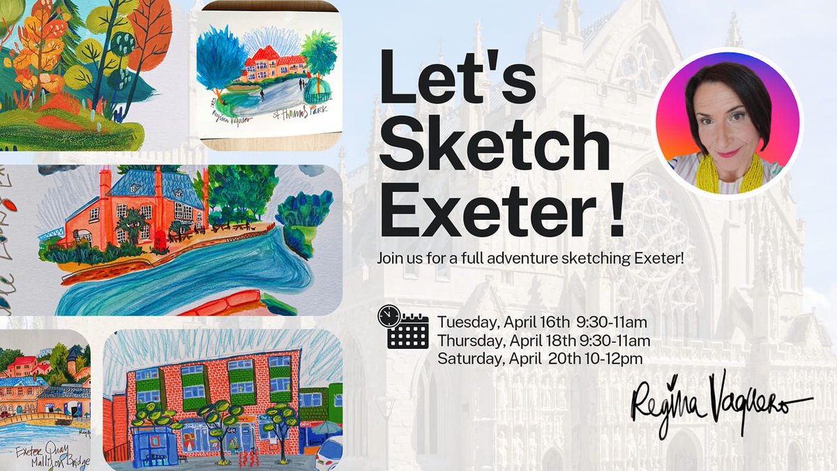 Let's Sketch Exeter - April 2024.