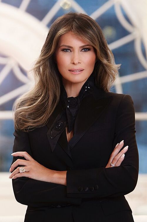 Melania Trump. The most beautiful 1st Lady ever, with the biggest heart of all time.