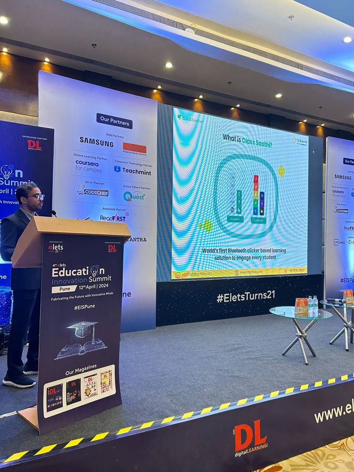Excited to share that #ClassSaathi had a stellar showcase at one of the largest education and innovation events by #EletsPune! 
It was an incredible opportunity to connect with forward-thinking minds shaping the future of #education from across the country. 
#FutureOfLearning