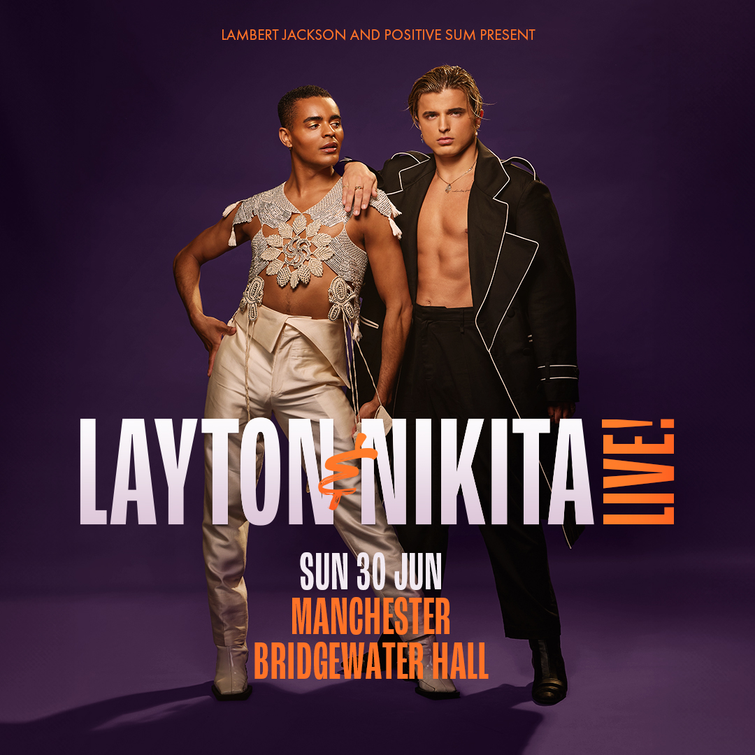 JUST ANNOUNCED // Layton and Nikita reunite for a brand-new live dance spectacular, coming to The Bridgewater Hall on Sunday 30 June! Tickets on general sale Friday 19 April at 10am. ℹ bridgewater-hall.co.uk/whats-on/layto…
