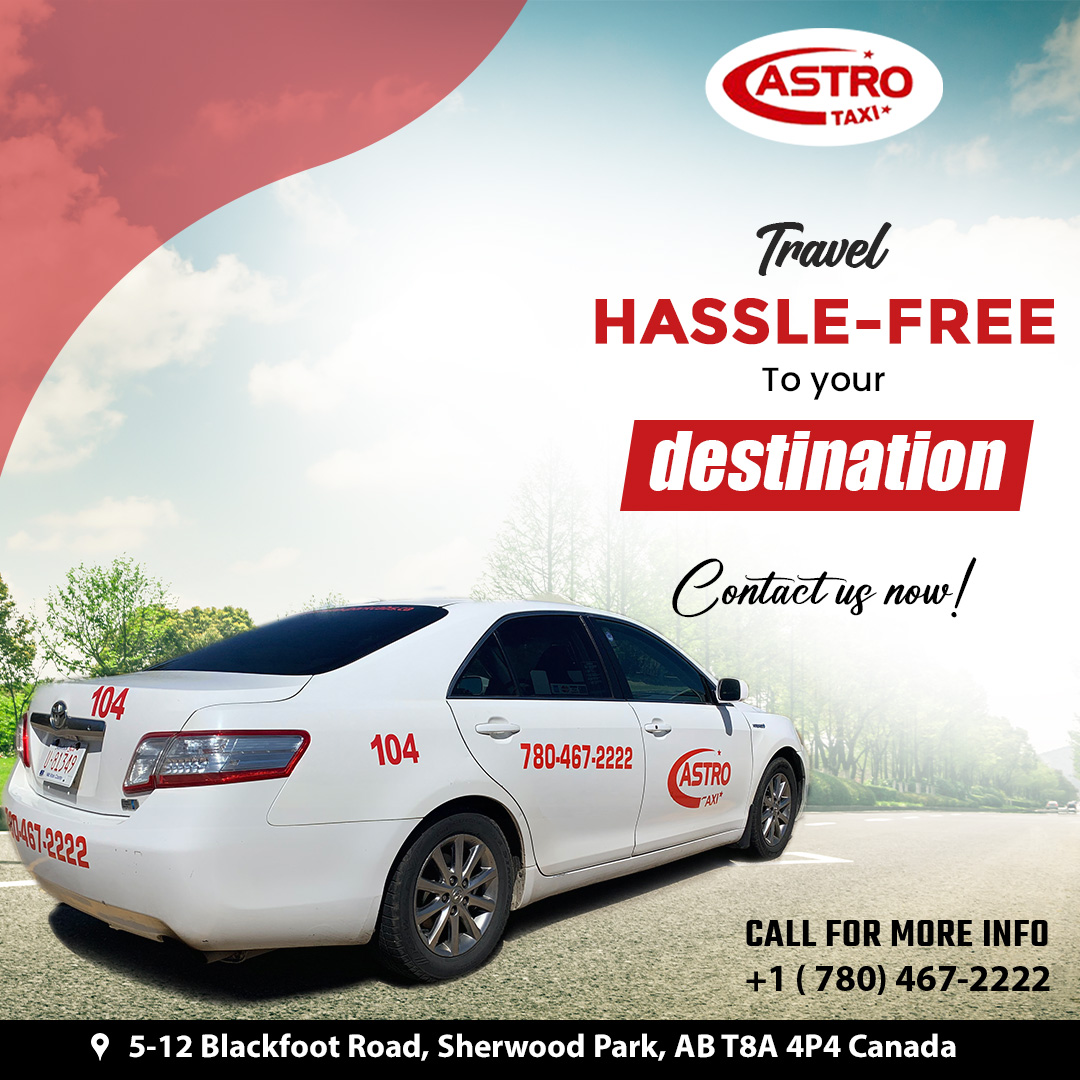 Travel HASSLE-FREE to your destination. Contact us now for a stress-free ride!

 ☎+1(780)467-2222
🌐sherwoodpark.cab

#AstroTaxi #AirportTransportation #HassleFreeTravel #AstroTaxiSherwoodPark #taxiservice #services #alberta #sherwood #sherwoodpark #canada