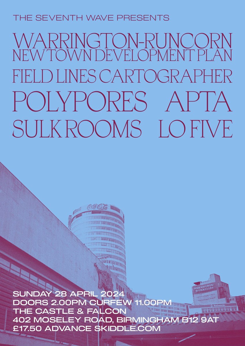 Sunday 28th April will be this Electronic music all-dayer @CastleandFalcon! Featuring @RuncornPlan, @stephenjbuckley, @FLCartographer, Apta, Sulkrooms & Lo Five. @CastlesInSpace 2pm-11pm, wristband provided for in & out entry. Tix £17.50 advance here: rb.gy/y5qpop