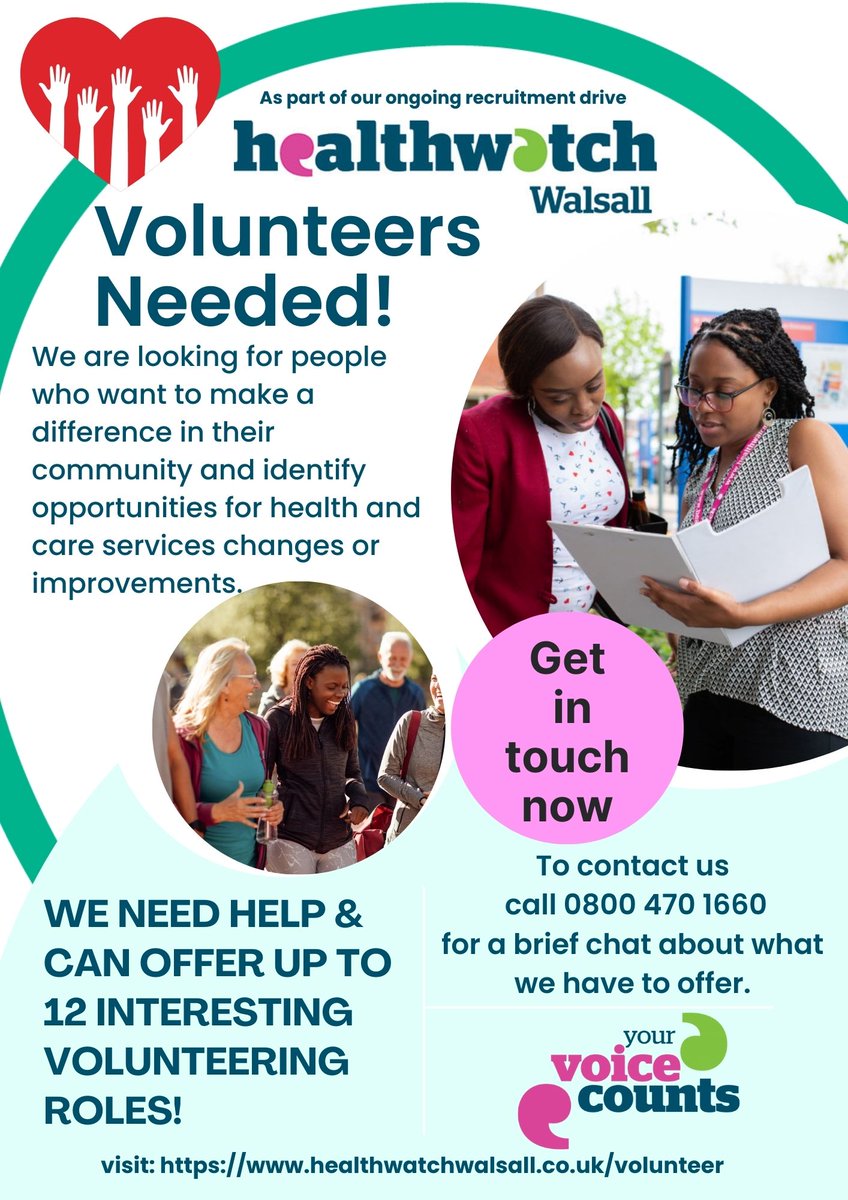 We need volunteers #walsall #volunteers