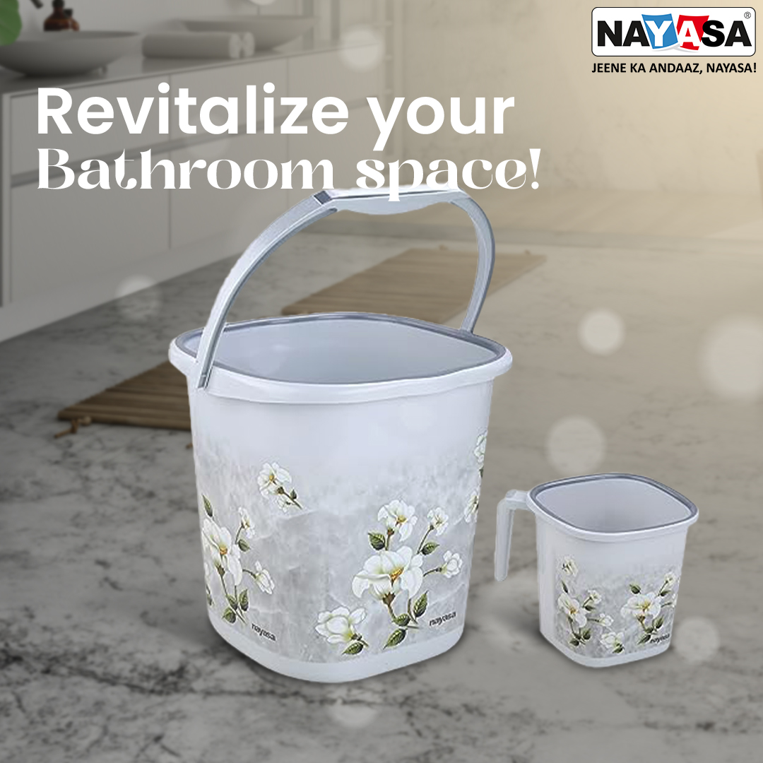 Designed for convenience & style, our Bathroom set adds a touch of elegance to your bathing routine. 😍 Click here to shop now: amzn.in/d/0K1Bns7 

#Nayasa #BathroomEssentials #BucketAndJugSet #BathingEssentials #HomeEssentials