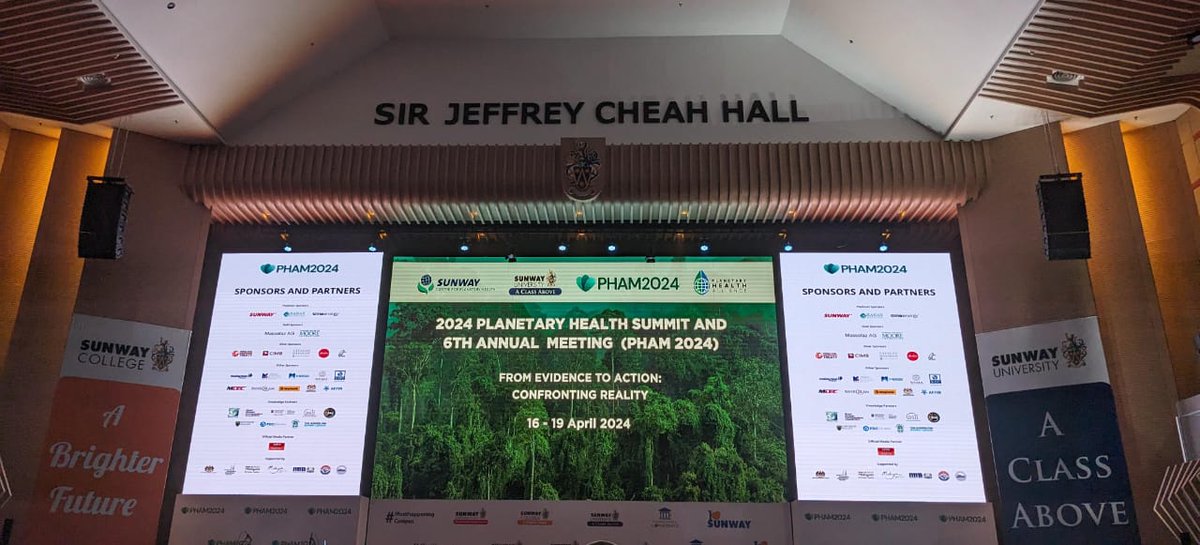 FFOP_org's tweet photo. #FFOP is at the Planetary Health Annual Meeting Malaysia #PHAM2024 at @SunwayUniversity! The annual gathering of policy, education and climate leaders aims to foster effective collaborations for sustainable #climateaction and planetary health. https://t.co/yTMvBxzjgR