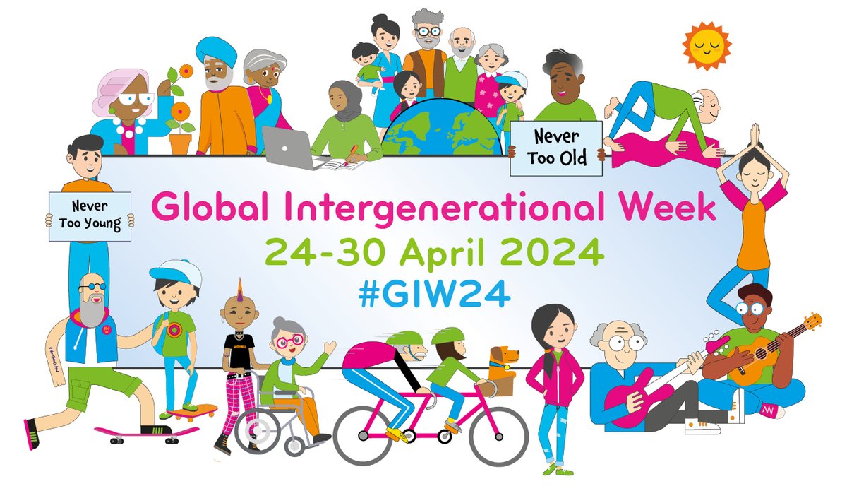 Tomorrow starts Global Intergenerational Week 2024!

We’re joining organisations across the world, to celebrate the power of connecting people of all generations.

Visit the @GenerationsWT website to learn more & get involved

#GIW24 #Homeshare #homeshareuknetwork @Homeshare_UK