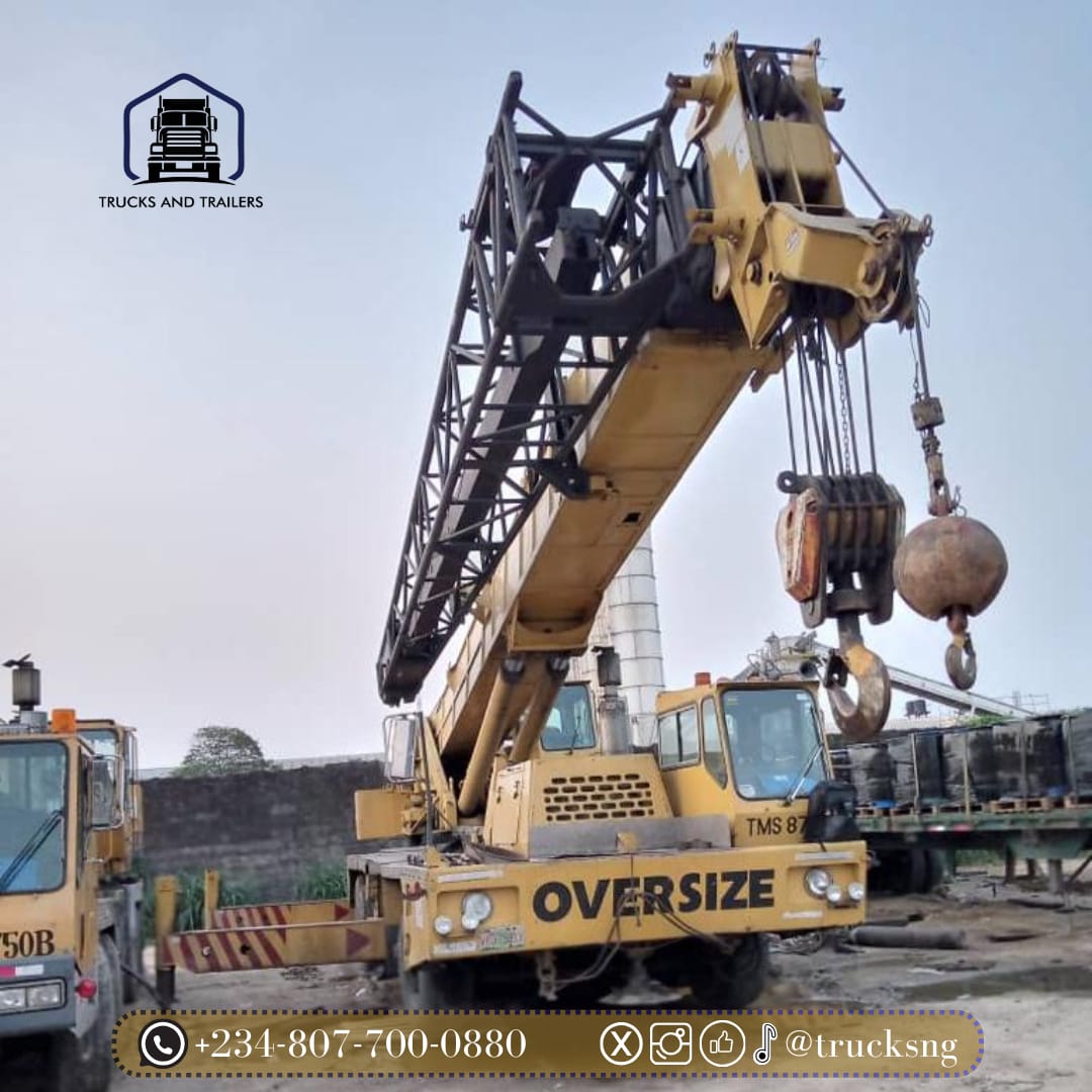 TRUCKSNG's tweet photo. CRANE FOR SALE!
250Tons Motor Crane
Price: 950M
Location : Port Harcourt
Note: Available for long time Leasing.
Send us your jop details rate, mob and demob rate.
Buyer pays 5% agency fees during payment
Inspection is strictly with the paymaster only.
#trucksng #trailers #trucks https://t.co/q5HCxSYfOo
