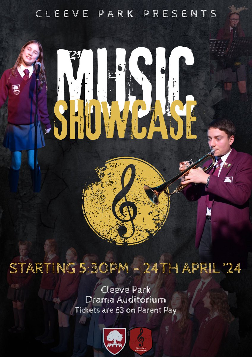 16/04/24 - Tickets are on sale now for our Music Showcase '24! 5.30pm on 24th April 2024