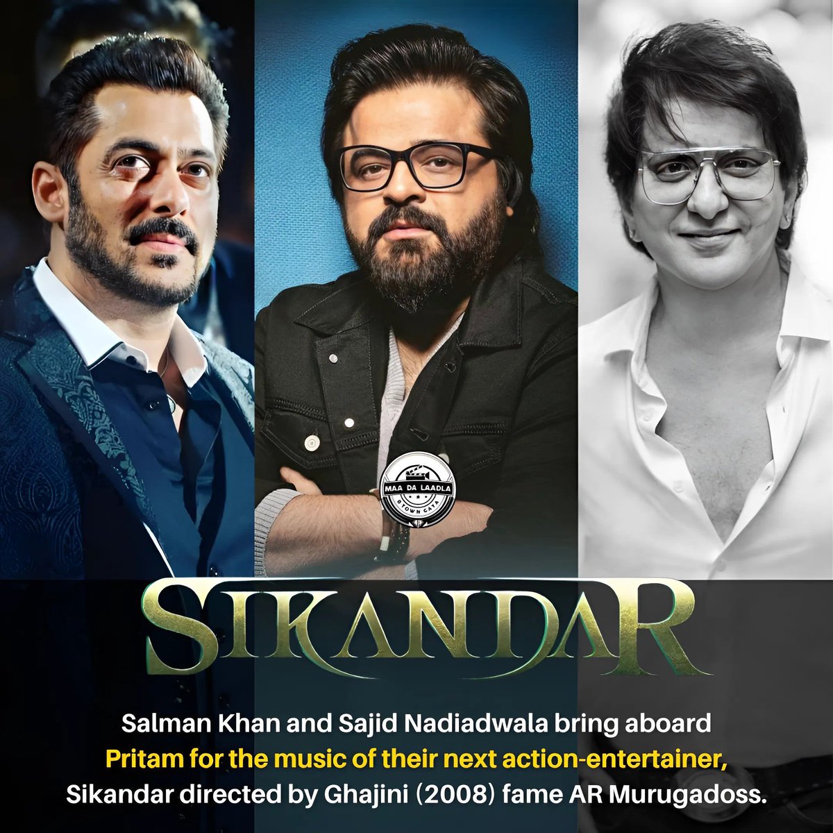 Pritam will compose music for Megastar #SalmanKhan's Mega Action film #Sikandar.
