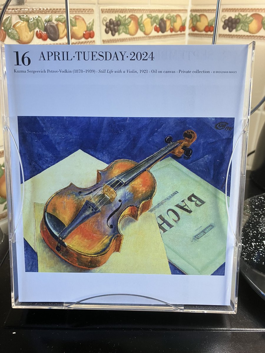 Delighted to give my first recital of the season with Anna Downes at the lovely St Andrew’s Church, Rugby. Bach, Grieg, and a new work by my good friend Dr Mark Bellis. The calendar picture at home was vey appropriate this morning!