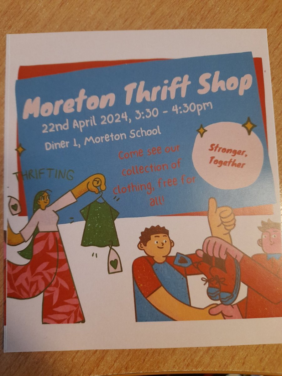 Please join usw for our first thrift event next Monday.