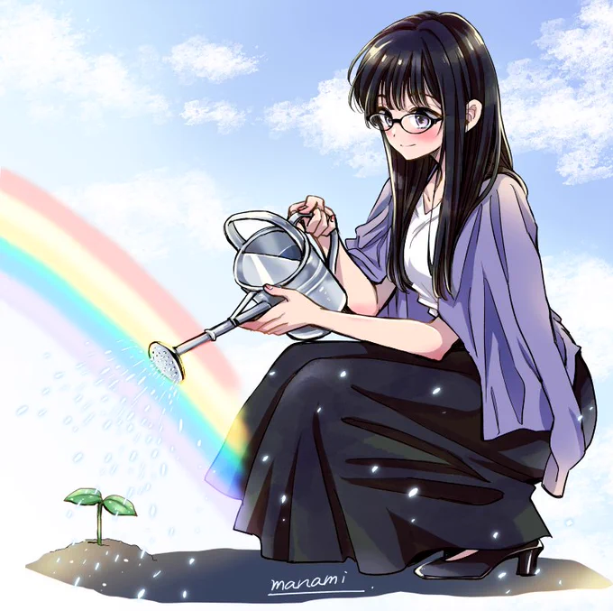 水やり #ひまわりさん 