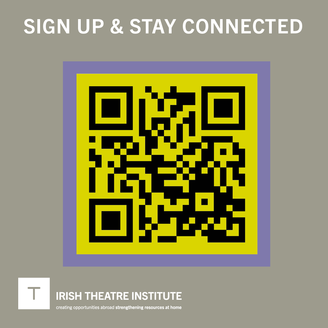 ✏️Sign up to the ITI newsletter to stay connected with news, events, updates and opportunities from the professional Irish Theatre sector. Sign up today, QR scan or click: eepurl.com/iI2zu-/ We promise to send you no more than one newsletter a month.