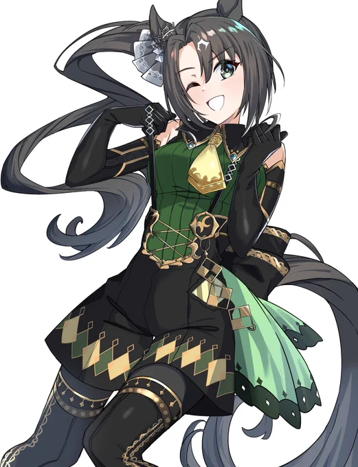 #ウマ娘 クラウン勝負服のサスペンダーが好きなんだ… 