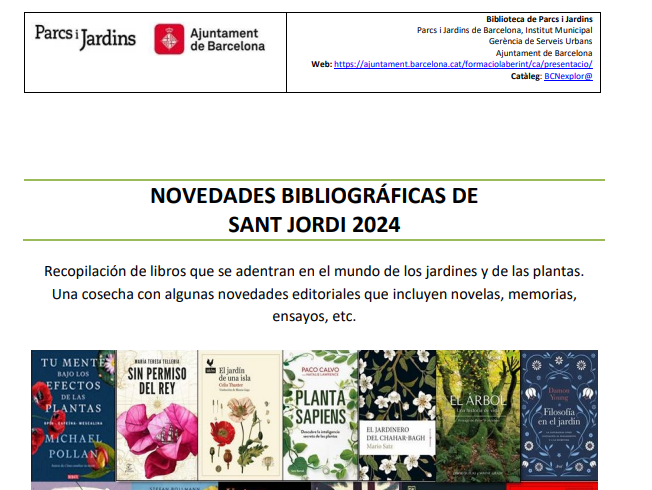 RECIDANET's tweet photo. Desde la Biblioteca de Parques y jardines del Ayuntamiento de Barcelona nos comparten estas #LecturasVerdes con algunas ideas para #SantJordi.
Enlace: https://t.co/Exb5zXdkBL
#SomosRecida #BibliotecasVerdes #LibrosVerdes https://t.co/fOqWKLqoN9