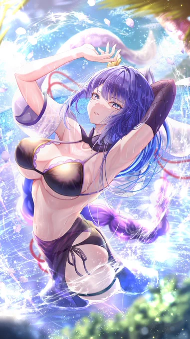将軍様 #気温が高いので気が早いが水着絵が見たい 