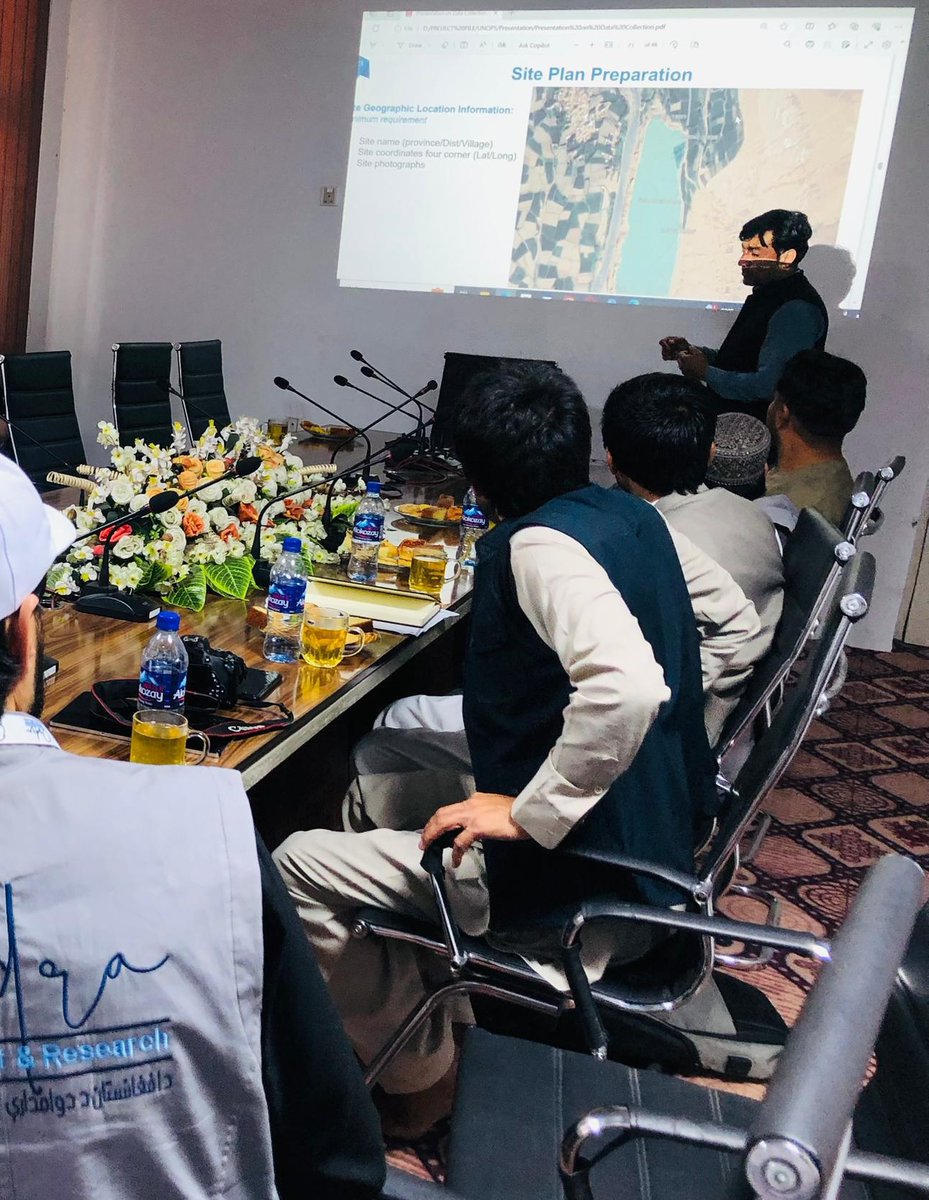 OSDRA_AFG's tweet photo. Exciting times at the Water Emergency Relief Project orientation with #OSDRA &amp; @UNOPS_Afg East Zone! 💧🤝 Key takeaways: deep dive into project scope &amp; objectives, crucial community engagement, and UNOPS Collect training. Ready for significant impact! #Afghanistan #Kabul https://t.co/NMcnbj089q