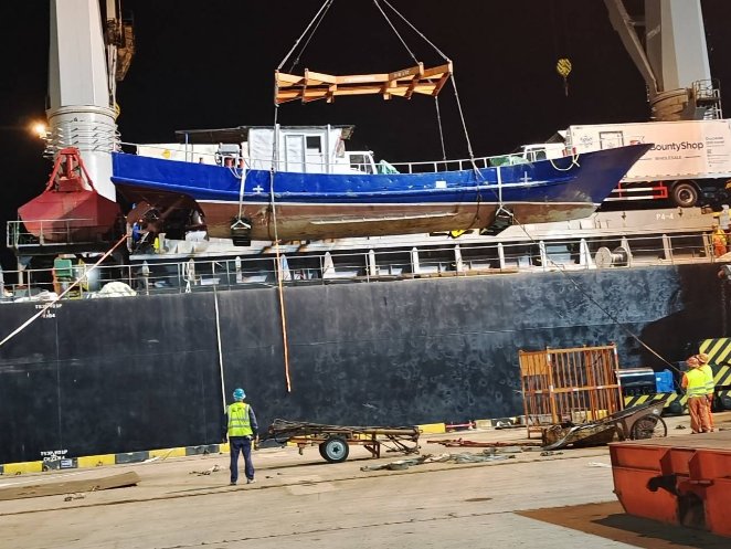 #ProjectSpotlight Huaqing Shipping, China Handles Big Boat from Lianyungang, China to Mombasa, Kenya Find more details: wcaprojects.com/CaseStudies/De… #WCAprojects #cargo #heavyequipment #container #heavyhaul #projectcargo