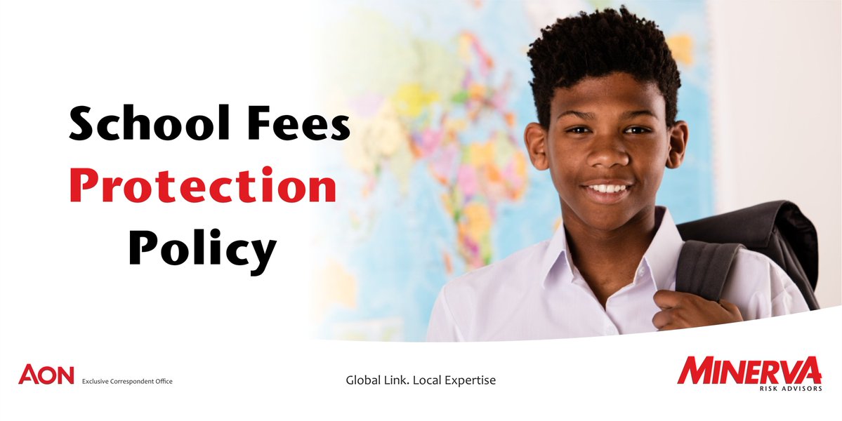 Minerva Risk Solutions offers a School Fees Protection policy that includes a lump-sum payment for outstanding school fees in case of a parent or guardian's death or disability, ensuring students' education continues smoothly. Contact the MRS team today. #MinervaRiskSolutions