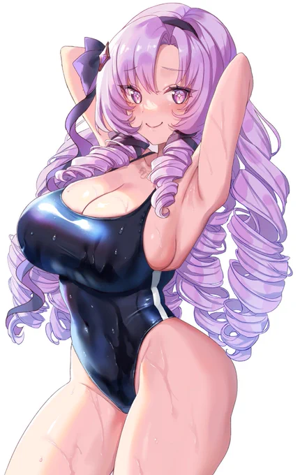 #気温が高いので気が早いが水着絵が見たいスク水好き 
