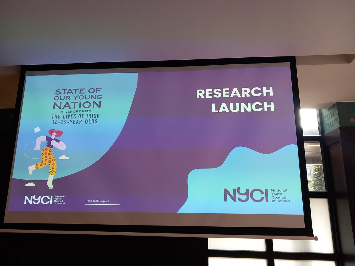 Delighted to participate in the launch of @nycinews report 'State of Our Young Nation' providing an excellent and much needed insight into the experience and outlook of young people in Ireland #NYCIreport