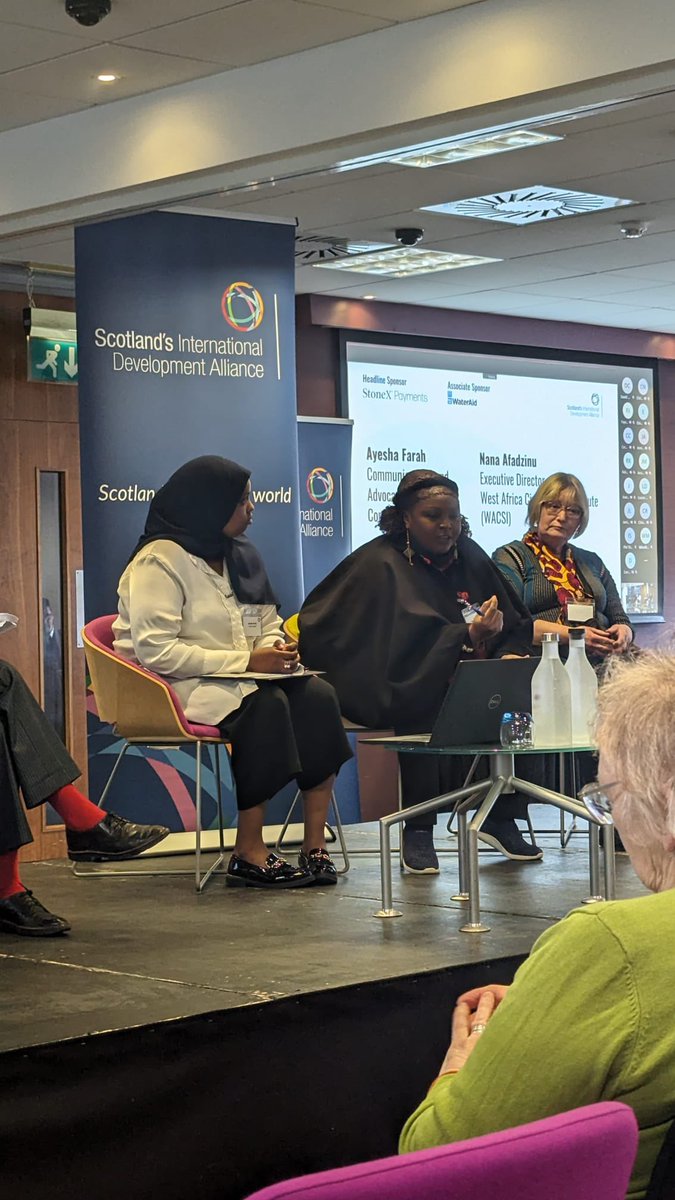 IntDevAlliance's tweet image. The brilliant Nana Afadzinu from @wacsi speaking to the global call for change, but crucially the need for individual introspection for this process to have impact. 

#FromTalktoTransformation