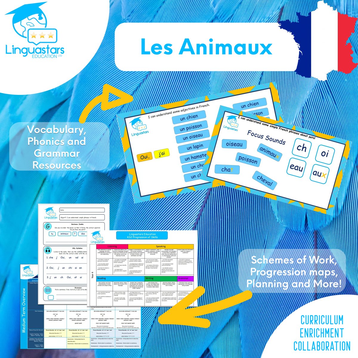 🤩We are back in schools this week teaching our favourite topics! 🤩 Our Classroom Delivery sessions are booking up quickly for September! Have you secured yours yet? #languages #primary #french #school #teach #learn #curriculum #impact #educhat #edutwitter