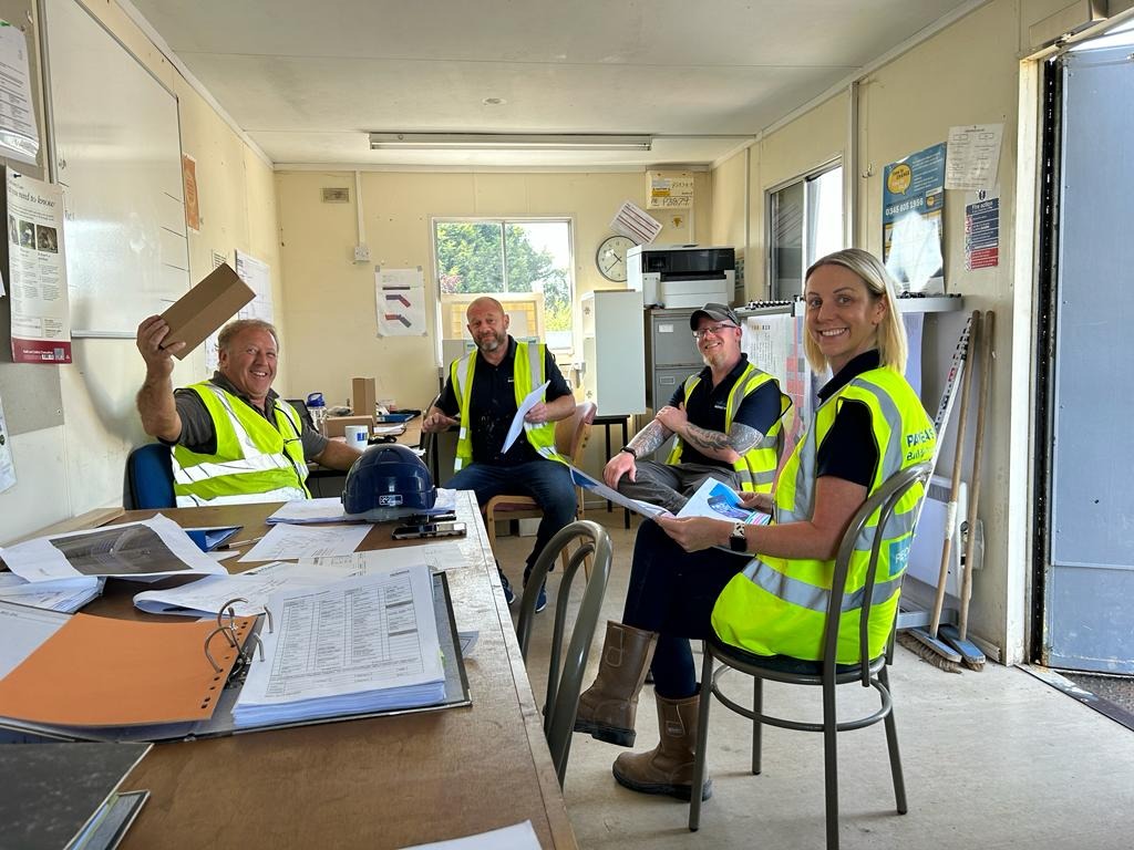 paveawaysltd's tweet photo. Did you know that April is #StressAwareness Month? 🤔 Stress affects us all in some way, particularly in the #construction industry where pressures can be intense. That's why we've been delivering #toolboxtalks to give our team the tools they need to manage stress. https://t.co/DkxD58WhyS