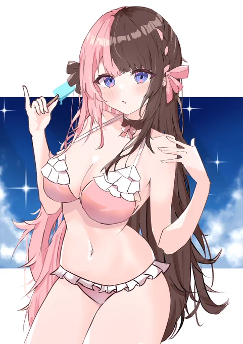#気温が高いので気が早いが水着絵が見たい 