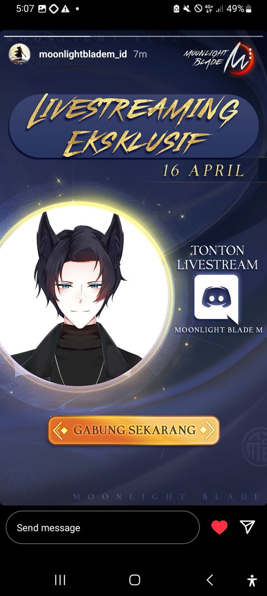itsuki4R's tweet photo. Been a while!

Today will be the day for me to give a glimpse of how Moonlight Blade looks like!

I will be covering the entire gameplay in Bahasa, so make sure to come and watch me on the official Discord server!

*ps:ada voucher OVO untuk yang beruntung

https://t.co/2dzVoliPgz https://t.co/H48PY4JlAR