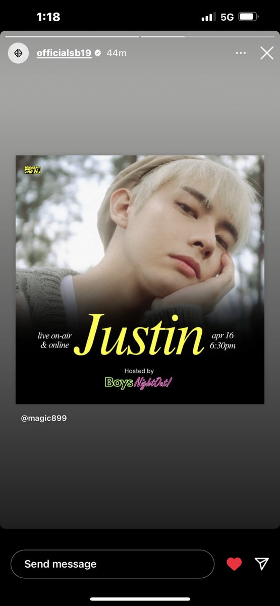 jchdelosreyes's tweet photo. May kasunod pa pala, busy ang bunso. 🙏🌱 fighting!
#JUSTINDEDIOS #SB19_JUSTIN #Magic89.9 https://t.co/SG30rkNPy0