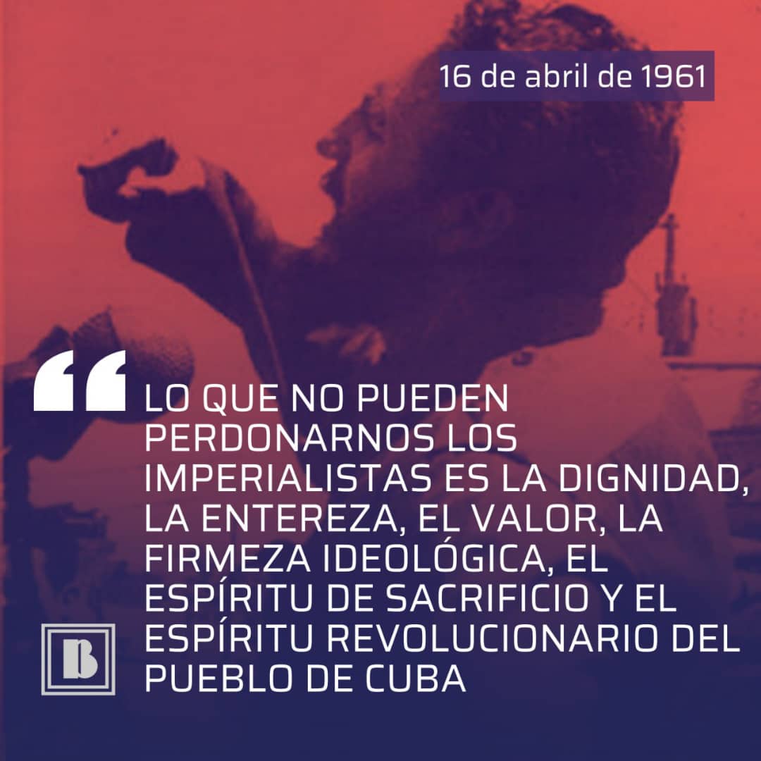En este #AbrilDeVictorias, celebramos hoy tres fechas gloriosas: el día del miliciano y la fundación del @PartidoPCC con la proclama de #Fidel sobre el carácter socialista de la #RevoluciónCubana. ¡Viva la Revolución! 🇨🇺 #CubaSocialista #UnidosXCuba