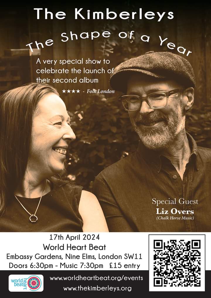 ONE DAY AWAY! From the official launch gig for The Shape Of A Year, our second traditional folk album. Innovative arrangements, honest interpretations and blood harmony singing. Come One, Come All!