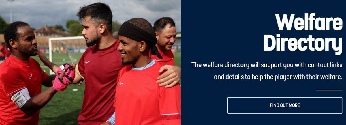 The FA Welfare Directory is now live on the England Football Learning website. If you, or someone you know needs support, the following organisations may be able to help ⬇️ 🗒️ buff.ly/3xAC4ga