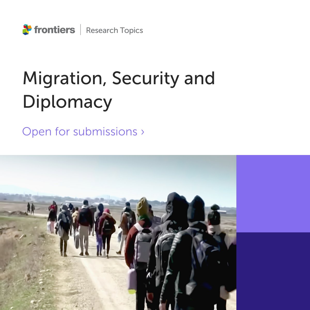 'Migration, Security and Diplomacy' This fantastic Research Topic hosted by AKM Ahsan Ullah (@akmahsanullah) and Jannatul Ferdous is still open for submissions! Join the conversation and submit your research today ➡️fro.ntiers.in/YHJi Closing date 31st May 2024