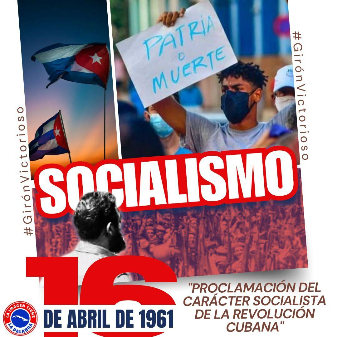 📌En el carácter del pueblo enardecido que, el 16/4/1961, proclamó socialista a la Revolución nuestro Comandante en Jefe antes de irse a la defensa de la Patria en las arenas de Girón...

📌Llevándolos días después a una rotonda victoria...‼️

#GirónVictorioso
#DeZurdaTeam