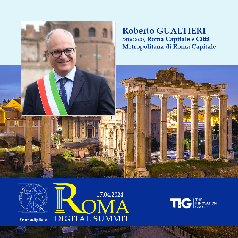 Il Sindaco di @Roma e @CittaMetroRoma, @gualtierieurope, è tra gli autorevoli ospiti che partecipano al “Roma Digital Summit”. Interviene alla Sessione di Apertura, domani 17 aprile, ore 09.00 - 11.15, presso Palazzo Valentini, Roma. 👉bit.ly/3OS3d3R #RomaDigitale