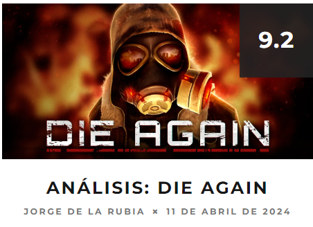 🤯Look at this!!! 🤯

<a href="/jg_rubia_m/">JG_Rubia_M - Entre Videogamers 💙❤️💚</a> loved the game! Thanks for playing and reviewing Die Again.
We are very proud that you liked the game that much❤️

Read the full review here 👇
errekgamer.com/2024/04/11/ana…

#DieAgain | #gamedev |#indiedev