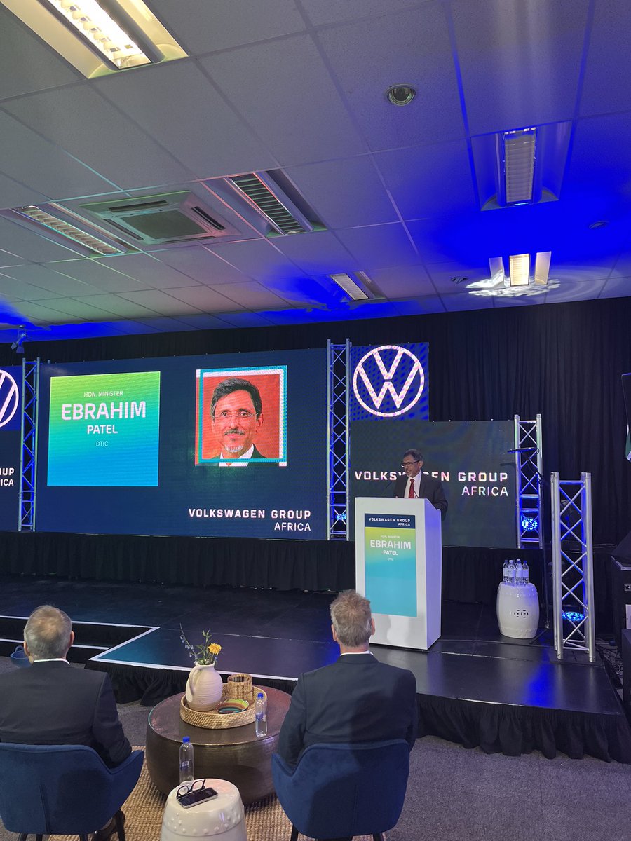 “This R4 billion investment announcement is a testament to #VolkswagenGroupAfrica’s confidence in our country”, Honourable Minister Ebrahim Patel added. #VWGAInvestment