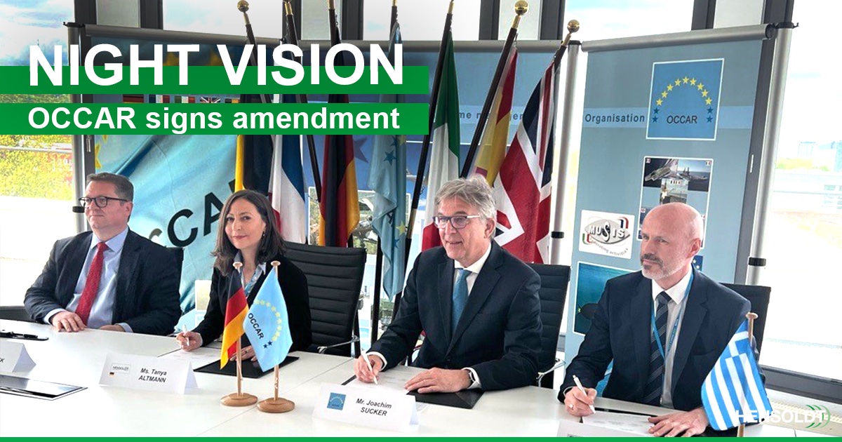 The European procurement agency #OCCAR has signed a third amendment to the #nightvision goggles contract on behalf of Belgium and Germany for additional goggles and in-service support provided by a consortium of @HENSOLDT & THEON Sensors SA. #detectandprotect