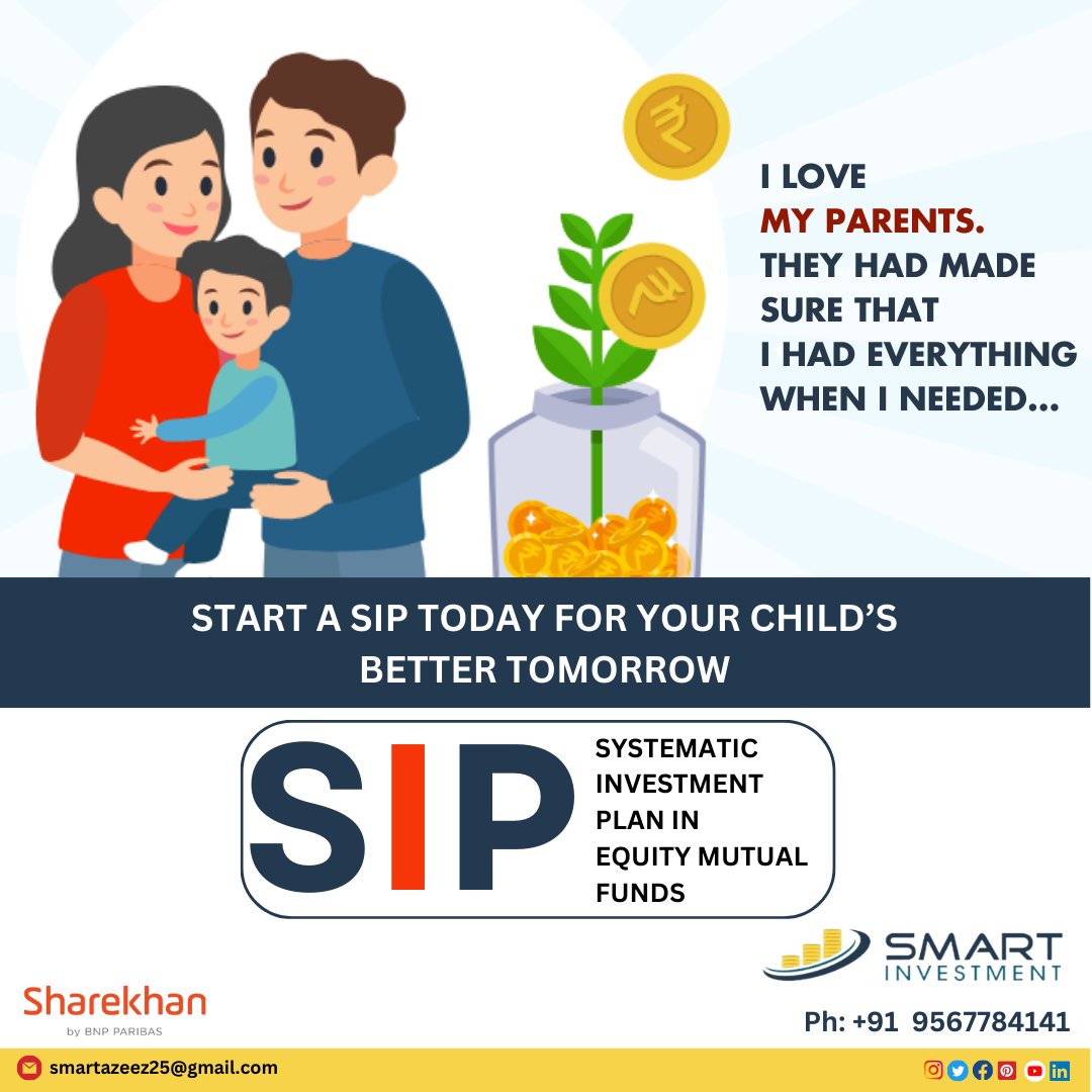 Follow for more knowledge on investing! 

#startinvesting#investment#investmentplan#Smartinvestment#sharekhan#mutualfundsahihai#financialsecurity#financialfreedom#financialliteracy#sip#AMFIregisteredmfd