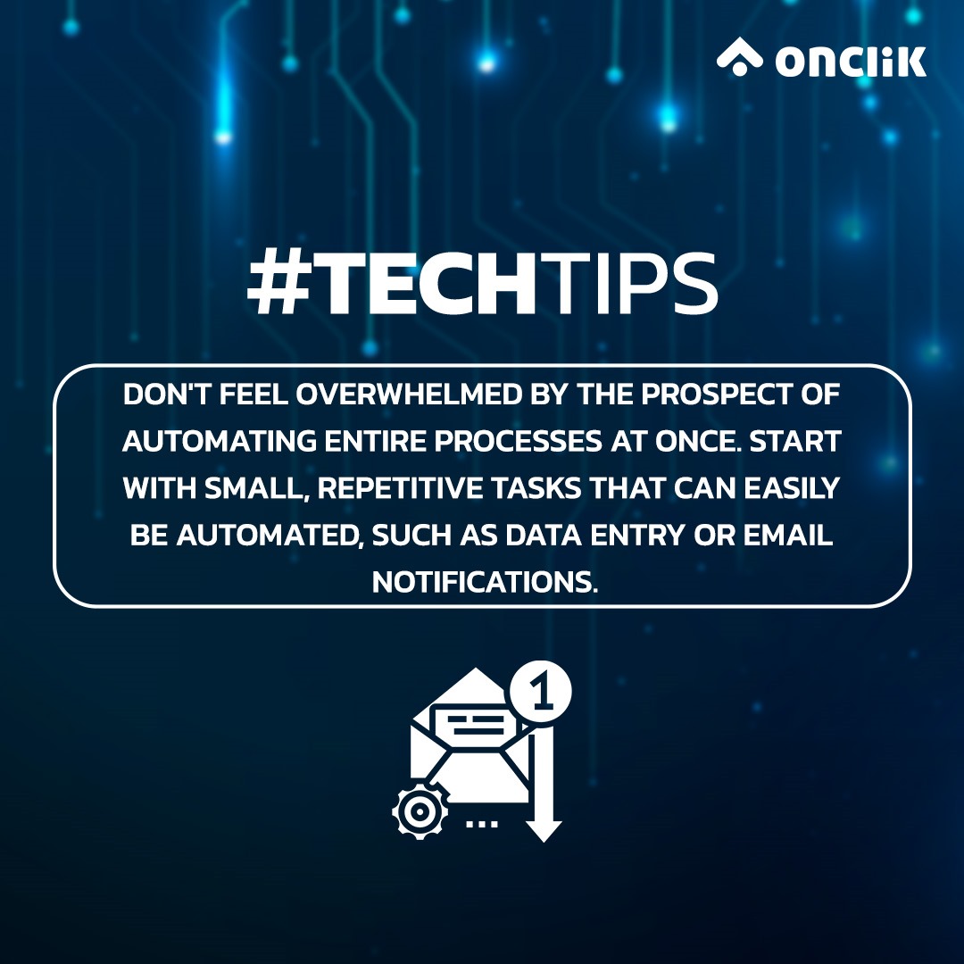 Today's tip: Start small! 
Prepare a checklist and tackle things one by one!

#TechTips #TuesdayTips #Tips #TipofTheDay