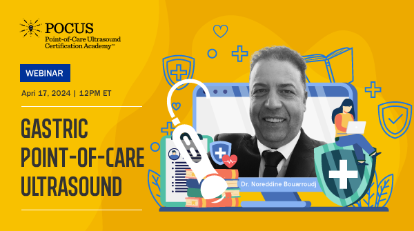 Time is running out for tomorrow’s #POCUS webinar! Join us as Dr. Noreddine Bouarroudj presents the principles of point-of-care gastric ultrasound. Not able to attend? No worries – sign up and we’ll send you a link to the recording. Grab your seat 👉 bit.ly/4cEwPfk